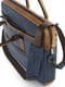 Синяя кожаная сумка для ноутбука | 6735693 | фото 4