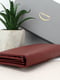Бордовый классический кожаный кошелек | 6735734 | фото 4
