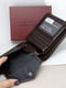 Шкіряне портмоне на кнопці коричневого кольору | 6735742 | фото 7