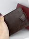 Шкіряне портмоне на кнопці коричневого кольору | 6735742 | фото 8