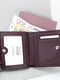 Шкіряний маленький гаманець бордового кольору | 6735983 | фото 2