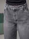 Сірі широкі джинси palazzo з потертостями | 6736022 | фото 4