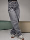 Сірі широкі джинси palazzo з потертостями | 6736022 | фото 6