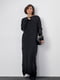 Вязаное черное платье с рваными элементами | 6736092 | фото 6
