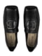 Чорні шкіряні туфлі з декоративною пряжкою | 6736119 | фото 4