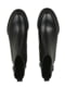 Чорні шкіряні черевики на блискавці з фурнітурою срібного кольору | 6736123 | фото 4