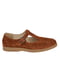 Замшеві туфлі коричневого кольору із застібкою-ремінцем | 6736132 | фото 2