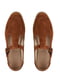 Замшеві туфлі коричневого кольору із застібкою-ремінцем | 6736132 | фото 4