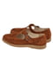Замшеві туфлі коричневого кольору із застібкою-ремінцем | 6736132 | фото 5