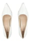 Білі шкіряні туфлі-човники на високих підборах | 6736152 | фото 4