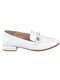 Білі шкіряні туфлі-лофери | 6736154 | фото 2