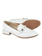 Білі шкіряні туфлі-лофери | 6736154 | фото 3