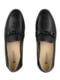 Чорні шкіряні туфлі-лофери | 6736155 | фото 4