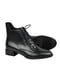 Чорні шкіряні черевики зі шнурівкою | 6736158 | фото 3