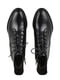 Чорні шкіряні черевики зі шнурівкою | 6736158 | фото 4
