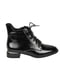 Шкіряні лаковані черевики чорного кольору зі шнурівкою | 6736159 | фото 2