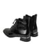 Шкіряні лаковані черевики чорного кольору зі шнурівкою | 6736159 | фото 5