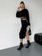 Элегентная юбка с боковыми разрезами черная | 6736394 | фото 4
