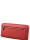 Кожаный красный кошелек-клатч на молнии | 6736776 | фото 2