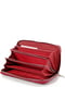 Кожаный красный кошелек-клатч на молнии | 6736776 | фото 3