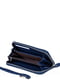 Кожаный синий кошелек на молнии | 6736781 | фото 2