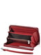 Шкіряний червоний гаманець-клатч на блискавці | 6736792 | фото 2
