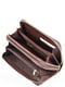 Шкіряний коричневий гаманець-клатч на дві блискавки | 6736809 | фото 3
