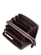 Шкіряний коричневий гаманець-клатч на дві блискавки | 6736812 | фото 2