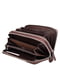 Шкіряний коричневий гаманець-клатч на дві блискавки | 6736812 | фото 3