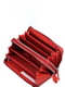 Шкіряний червоний гаманець-клатч на дві блискавки | 6736813 | фото 2