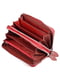 Кожаный бордовый кошелек-клатч на две молнии | 6736814 | фото 3
