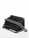 Шкіряний чорний гаманець-клатч на дві блискавки | 6736815 | фото 2