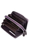 Кожаный фиолетовый кошелек-клатч на две молнии | 6736817 | фото 2