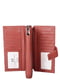 Кожаный бордовый кошелек-клатч на молнии с визитницей | 6736831 | фото 4