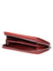 Шкіряний бордовий гаманець-клатч на блискавці з візитівкою | 6736831 | фото 5