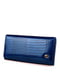 Шкіряний синій гаманець | 6736845