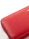 Кожаный красный кошелек на молнии | 6736847 | фото 3