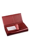 Кожаный лаковый красный кошелек с визитницей | 6736849 | фото 4
