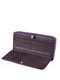 Шкіряний фіолетовий гаманець на блискавці з візитницею | 6736857 | фото 2