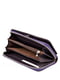 Шкіряний фіолетовий гаманець на блискавці з візитницею | 6736857 | фото 3