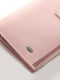 Шкіряний рожевий гаманець | 6736885 | фото 3