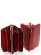 Кожаный бордовый кошелек на две молнии | 6736890 | фото 2