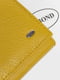 Жовтий шкіряний гаманець | 6736935 | фото 3
