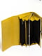 Жовтий шкіряний гаманець на магніті | 6736936 | фото 2