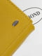 Жовтий шкіряний гаманець на магніті | 6736936 | фото 3