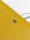 Шкіряний жовтий гаманець на дві блискавки | 6736941 | фото 3