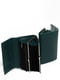 Шкіряний зелений гаманець на магнітах | 6736947 | фото 2