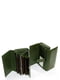 Кожаный зеленый кошелек на магнитах с визитницей | 6736965 | фото 2