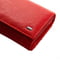 Кожаный красный кошелек на магнитах с визитницей | 6736978 | фото 3