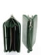 Зеленый кожаный кошелек на молнии | 6737012 | фото 2